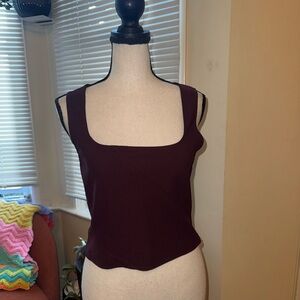 Zara Deep Plum Tank Top